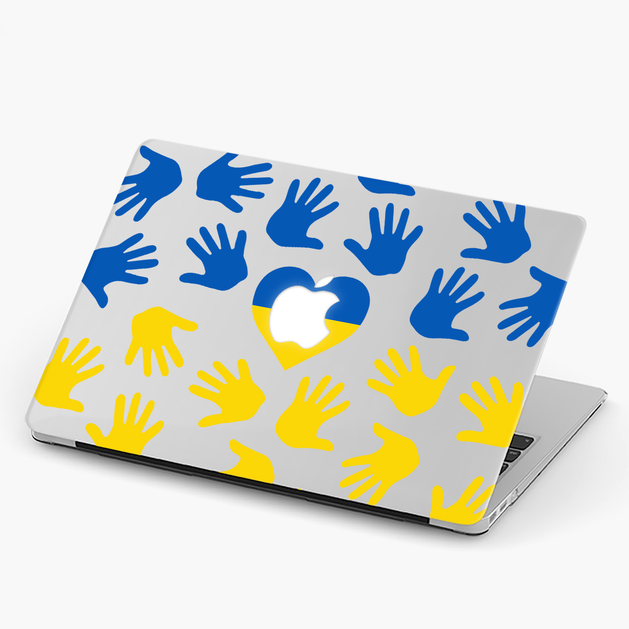 Чохол пластиковий для Apple MacBook Pro / Air Підтримую Україну макбук про case hard cover