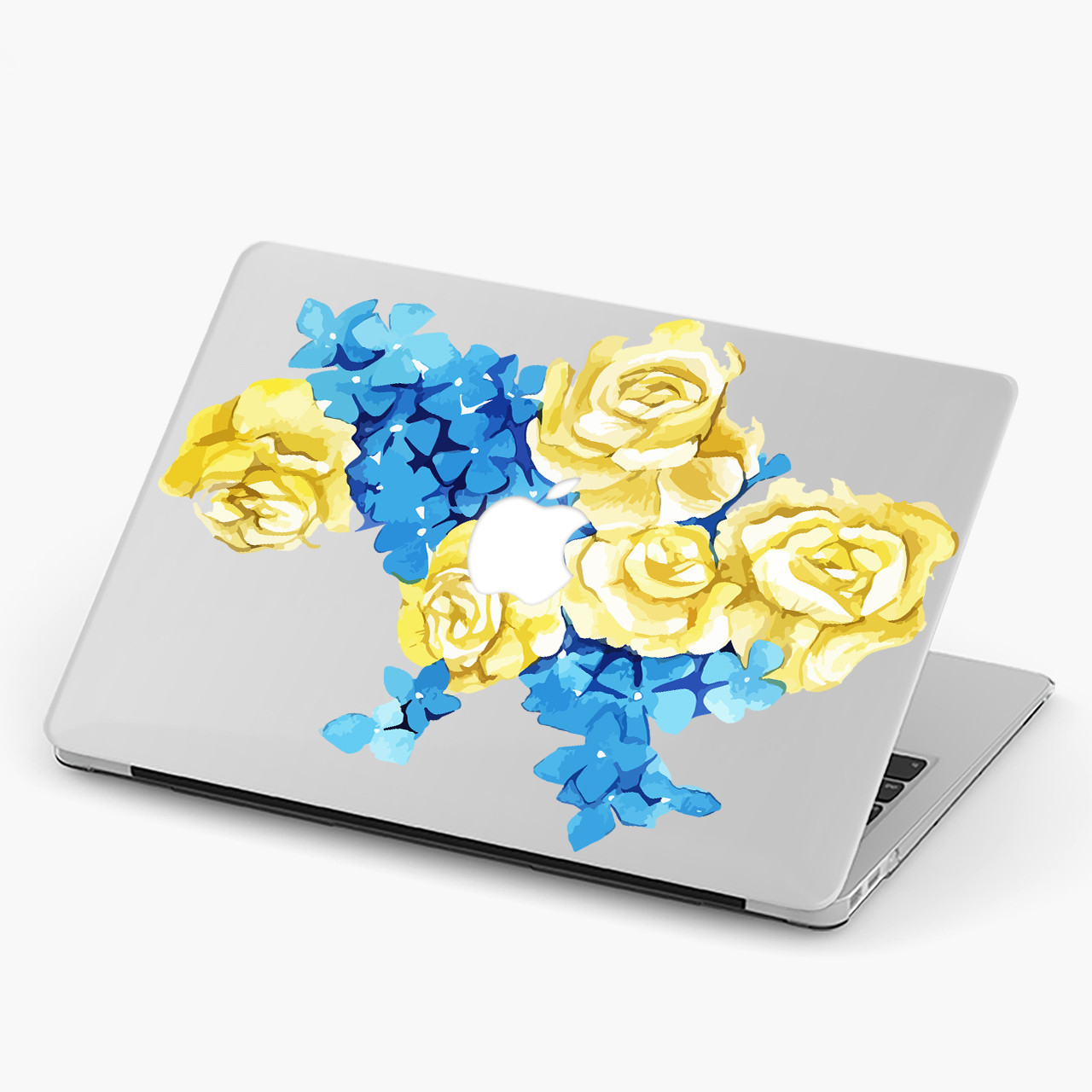 Чохол пластиковий для Apple MacBook Pro / Air Квітуча Україна макбук про case hard cover