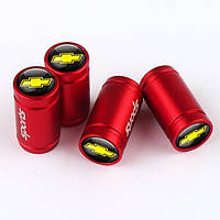 Захисні ковпачки на ніпель для Шевроле Alitek Sports Red Chevrolet, 4 шт.