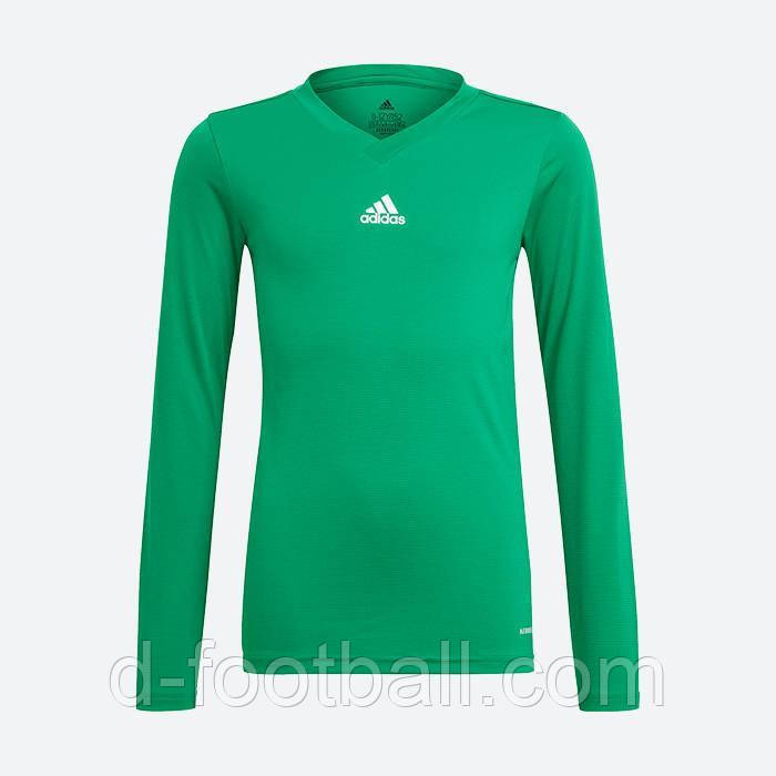 Компресійний дитячий реглан Adidas Team Base Tee GN7515, Бірюзовий, Розмір (EU) — 140 cm