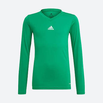 Компресійний дитячий реглан Adidas Team Base Tee GN7515, Бірюзовий, Розмір (EU) — 140 cm