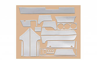 Накладки на панель Алюміній для BMW 5 серія E-34 1988-1995 рр від VLF комп.