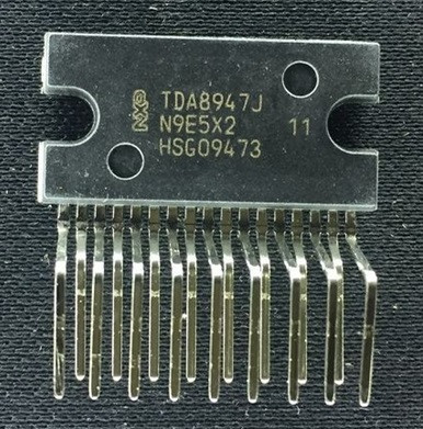 Микросхема TDA8947J ZIP17 TDA8947 Четырехканальный Аудиоусилитель.