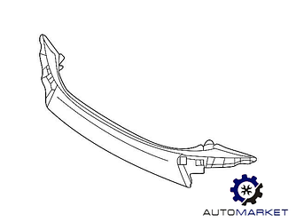 Накладка переднього бампера 2016-2018 Mitsubishi ASX / Outlander Sport 2010-2018