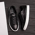 Чоловічі шкіряні кеди ORTEGA Aircross Black, фото 9