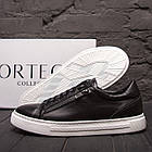 Чоловічі шкіряні кеди ORTEGA Aircross Black, фото 10