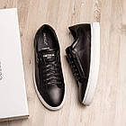 Чоловічі шкіряні кеди ORTEGA Aircross Black, фото 5