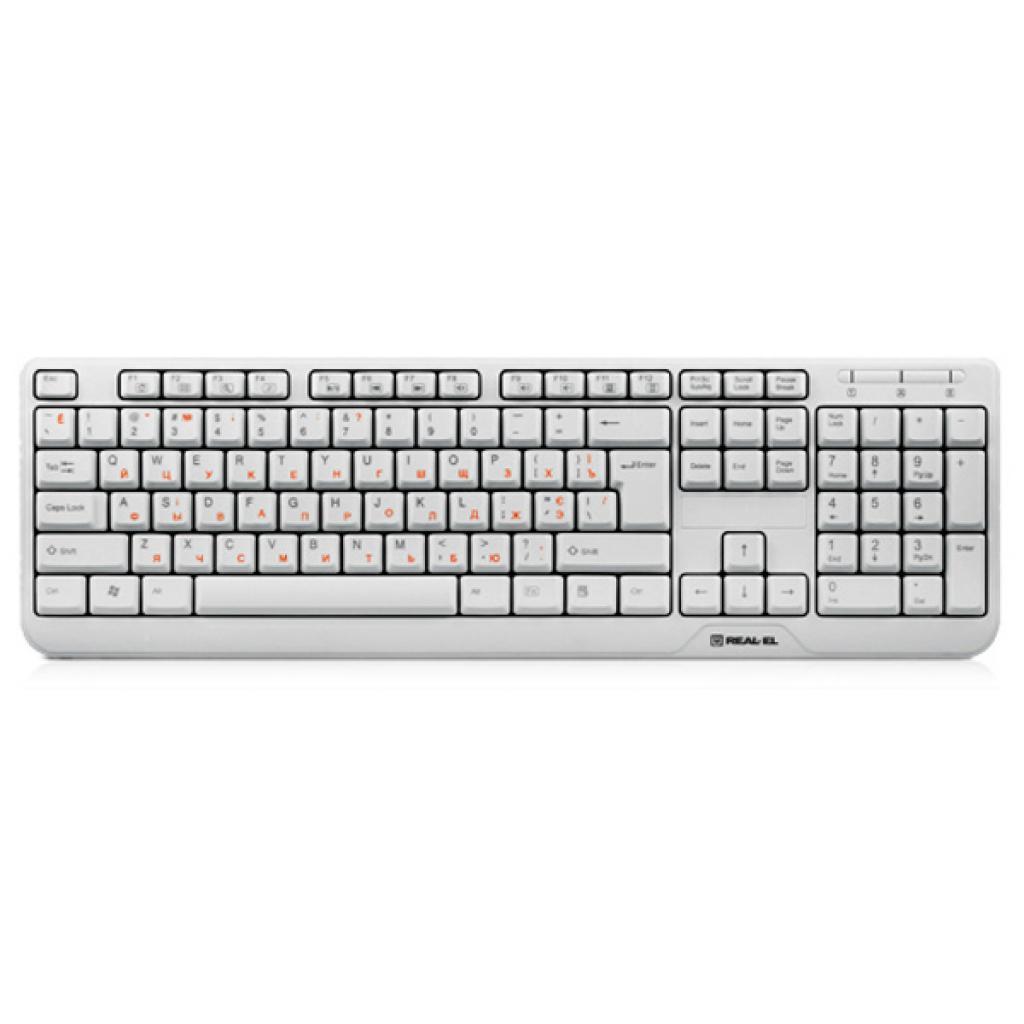 Клавіатура REAL-EL 500 Standard USB white
