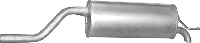 Глушитель Фиат Гранде Пунто (Fiat Grande Punto) 1.4 (07.435) Polmostrow алюминизированный