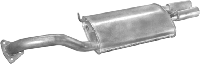 Глушитель Митсубиси Галант (Mitsubishi Galant) (14.57) 90-92 2,0i 16V HB/SDN Polmostrow алюминизированный