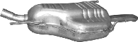 Глушитель Опель Зафира А (Opel Zafira A) 1.8 03 -05 (17.625) Polmostrow алюминизированный