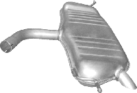Глушитель Фольксваген Туран (Volkswagen Touran) 1.6I 07 / 03-05 / 08 (30.150) Polmostrow алюминизированный