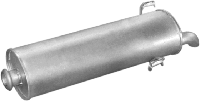 Глушитель Пежо 306 (Peugeot 306) 1.4-1.8/1.9D 3/5D 93- (19.08) Polmostrow алюминизированный