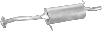 Глушитель Мазда 323 (Mazda 323) 94-98 1.3/1.5 kat (12.62) Polmostrow алюминизированный