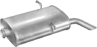 Глушитель Пежо 405 (Peugeot 405) 2.0/1.9TD 89-96 (19.99) Polmostrow алюминизированный