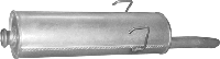 Глушитель Саманд (Samand) (56.01) 1.6 16V / 1.8 8V Sedan 04- Polmostrow алюминизированный