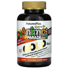 Мультивітаміни для дітей Animal Parade Gold асорти смаків, Nature's Plus, (120 шт.)