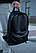 Рюкзак чорний шкіряний унісекс | Рюкзак міський, шкільний ЛЮКС якості, фото 2