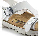 Сандалії ортопедичні жіночі (білий) Saragossa, Birkenstock, 500873S, фото 4