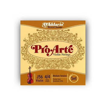 D'ADDARIO PRO-ARTE J56 4/4M Струни для скрипки 4/4 середньої жорсткості