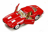 Машинка Corvette "Sting Rey" 1963 Kinsmart KT5358W инерционная, 1:32 Красный, Lala.in.ua