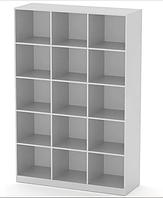 Книжный шкаф Компанит КШ-3 1950x1300x448 мм альба-белое