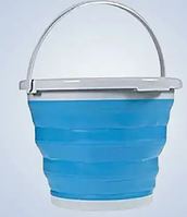 Ведро силиконовое складное 5 литров для рыбалки и туризма Collapsible Bucket