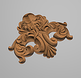 Різьблений дерев'яний декор для меблів/Декор центральний/ Код ДЦ19, фото 4