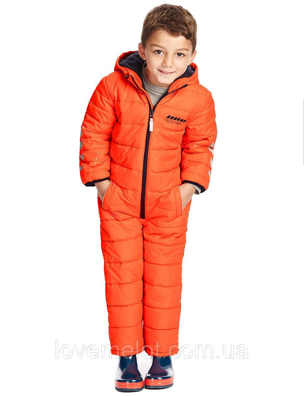 Детский комбинезон термо комбинезон для мальчика Marks&Spencer "Огонёк" на рост 86 и 92см