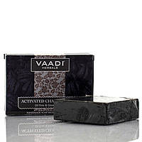 Мыло Активированный уголь, Activated Charcoal Soap, Vaadi Herbals 75г