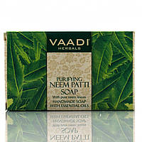 Мыло Ним, Neem Patti Antiseptic Soap, Vaadi Herbals, Индия 75г