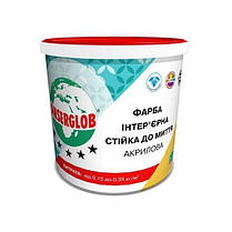 Фарба інтер'єрна акрилова стійка до миття  4,2кг., ANSERGLOB