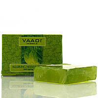 Мыло ним-тулси, Alluring Neem and Tulsi Soap, Vaadi Herbals, Индия 75 г