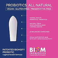 Biom Probiotics Vaginal Probiotic Suppository / Вагінальні супозиторії з пробіотиками 15 шт, фото 5