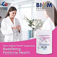 Biom Probiotics Vaginal Probiotic Suppository / Вагінальні супозиторії з пробіотиками 15 шт, фото 7