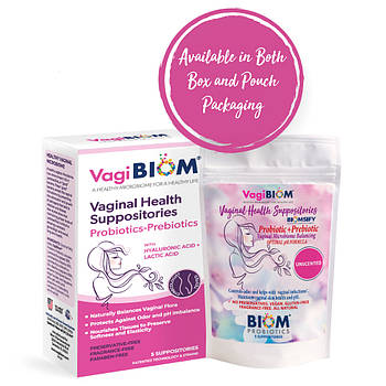 Biom Probiotics Vaginal Probiotic Suppository / Вагінальні супозиторії з пробіотиками 15 шт