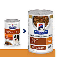 Hills Prescription Diet Canine k/d(Хиллс Канин к/д Курица) влажный корм для собак при почечной недостаточности