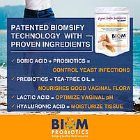 Biom Probiotics  Boric Acid+Probiotics+ Prebiotics Suppository 10 шт., фото 6