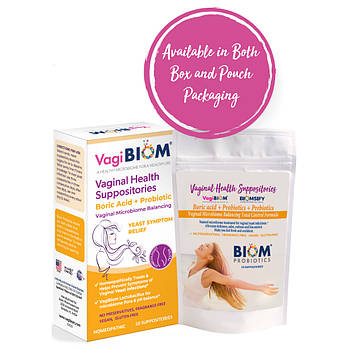 Biom Probiotics  Boric Acid+Probiotics+ Prebiotics Suppository 10 шт.