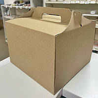 Коробка для торта 25х25х18,5 см. (крафт)
