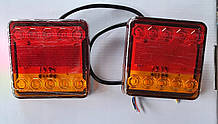 Ліхтарі на причіп світлодіодні led задні 12v, 24v 2 шт.
стоп габарит поворот