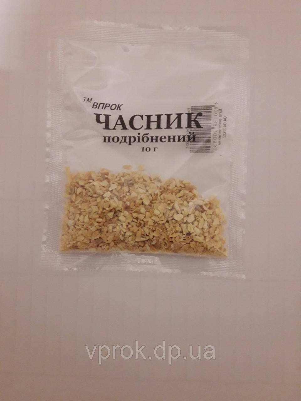 Часник молотый10 г ТМ "Впрок"