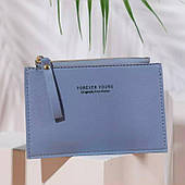 Гаманець forever young, жіночий гаманець, кредитница, маленький гаманець, блакитний