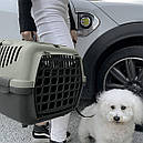 Переноска 48*32*31 см Gulliver 1 Green Line пластиковая дверь для собак и кошек, фото 2