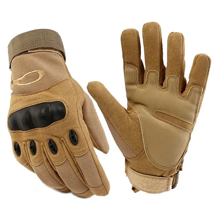 Тактические перчатки с пальцами LeRoy Combat XL койот, фото 2