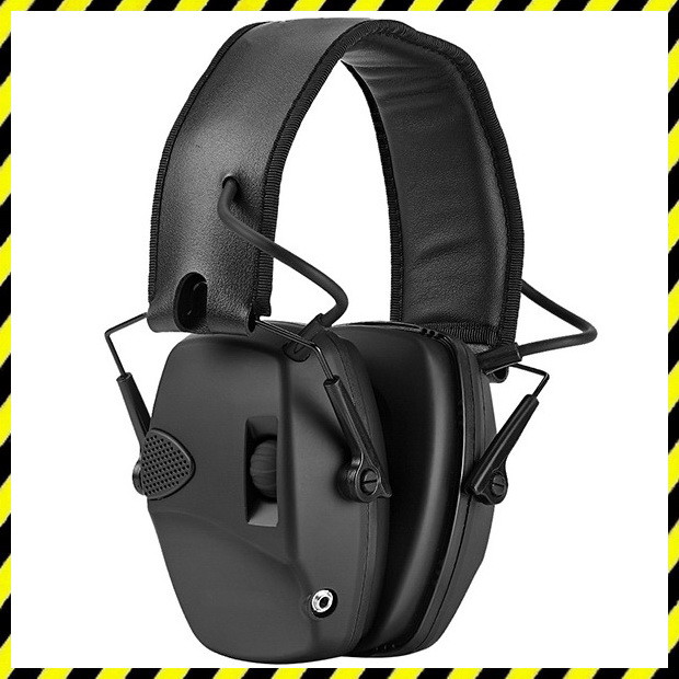 Активні стрілецькі навушники для військових Tactical Sport Black