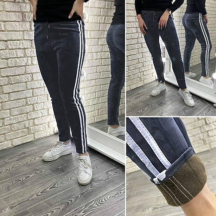 Невіроятні жіночі лосини на флісі, тканину Велюр 52, 54 розмір 52, фото 1