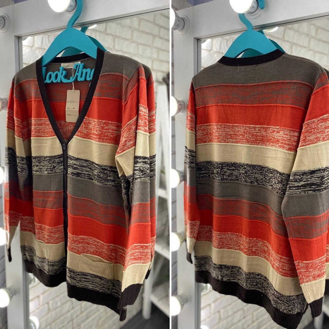 Тепла жіноча кофта-кардіган Ткань "Машинна В'язка" 54, 56 розмір 54