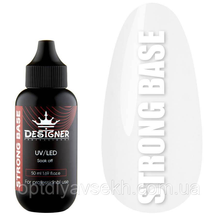 Екстра стійка база Strong Base Soak off для нігтів  Дизайнер Професіонал 50ml.