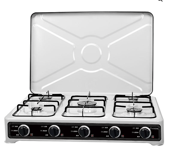 Купить Плита газовая 5 конфорок Lexical LGS 2815-1, цена 3075 грн ...